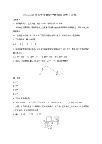 2025年河南省中考数学押题预测试卷（二模）含答案