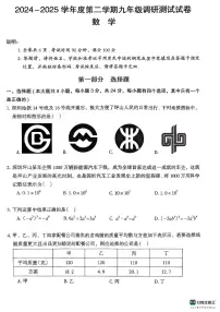 2025年深圳坪山区中考二模数学试卷（含答案）