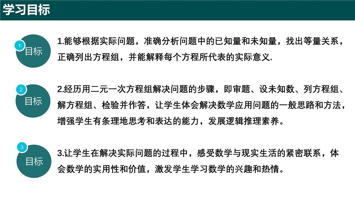 9.3+二元一次方程组的应用(第一课时)(同步课件)2025学年六年级数学下册沪教版第2页