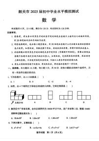 2025年广东省韶关市中考一模数学试题（中考模拟）