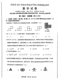 2025年辽宁省丹东市初中学业水平网上阅卷模拟考数学试卷(中考模拟)