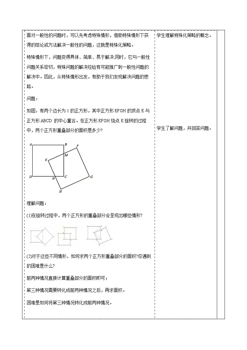 ※问题解决策略:特殊化 教案第2页