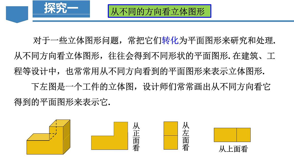 人教版2024数学七年级上册 6.1.1.2 从不同方向看立体图形和折叠与展开立体图形 PPT课件第7页
