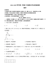山西省运城市盐湖区部分学校2024-2025学年上学期八年级数学期末试卷（原卷版+解析版）