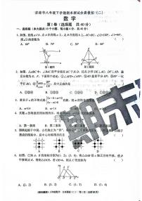 2025年北师版数学八年级下册济南市期末测试全真模拟题（二）（无答案）