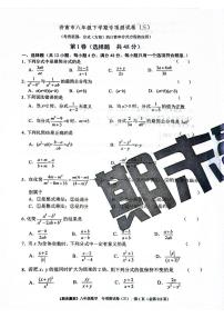 2025年北师版数学八年级下册济南市期末专项测试题（三）（无答案）