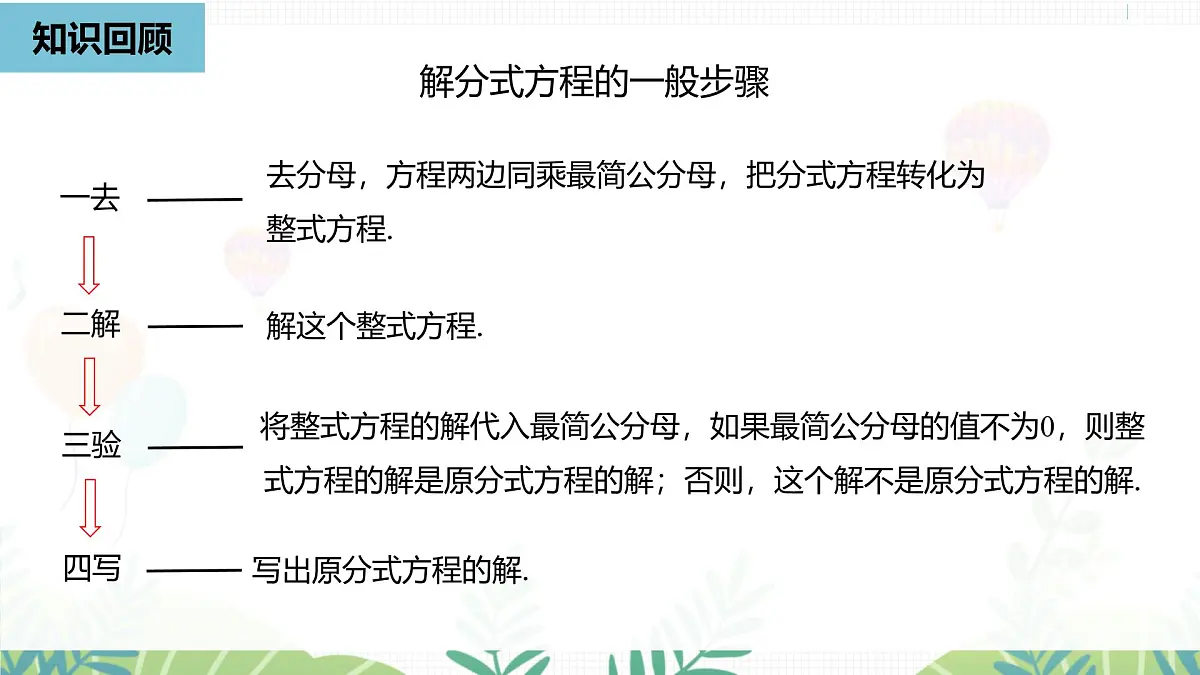 人教版数学2024八年级上册 第18章 分式方程课时3 PPT课件第3页