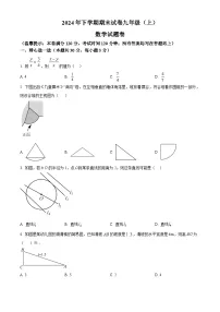 浙江省金华市东阳市2024-2025学年九年级上学期1月期末考试数学试题（原卷版+解析版）
