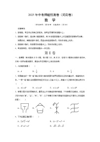 2025年中考押题预测卷：数学（河南卷）（考试版）