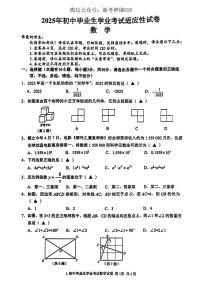 2025浙江省金华义乌市 九年级中考二模卷 数学 有答案