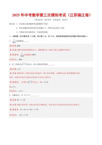 2025年中考数学第三次模拟考试数学(镇江卷)含解析