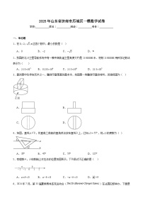 山东省济南市历城区2025届九年级下学期中考一模数学试卷(含解析)