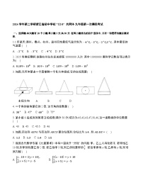 浙江省初中学校TZ-8共同体2025届九年级下学期中考第一次模拟考试数学试卷(含答案)