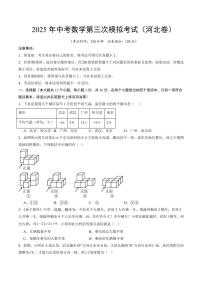 2025年中考数学第三次模拟考试数学(河北卷)含答案解析