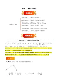 易错11 相似三角形(六大易错分析+易错题通关)-2025年中考数学易错题分析试题（含答案）(全国通用)