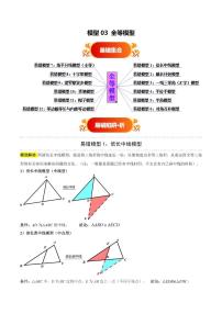 模型03 全等模型(十二大易错分析+易错题通关)-2025年中考数学易错题分析试题(含答案)(全国通用)