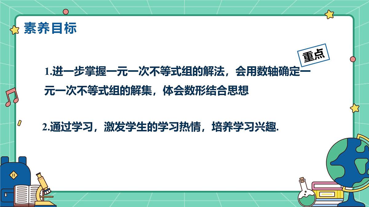 11.5一元一次不等式组(课时2)(教学课件)-初中数学冀教版(2024)七年级下册第2页