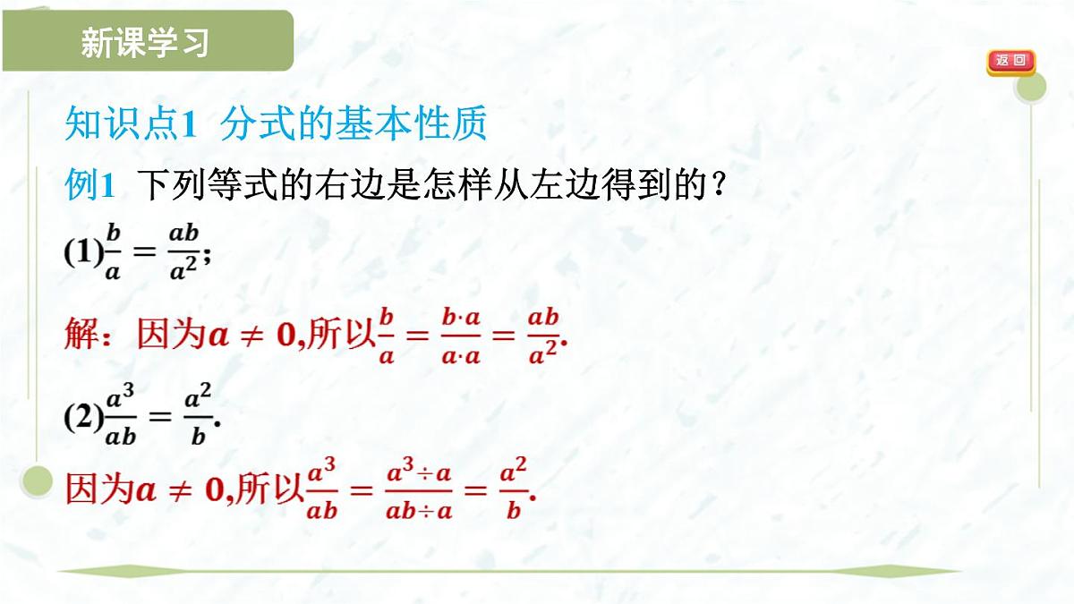 2025年春华师版八年级下册数学上课课件(福建专用)16.1 分式及其基本性质-2. 分式的基本性质第6页