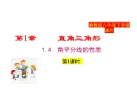 2025年春湘教版八年級下冊數(shù)學(xué)上課課件 1.4 角平分線的性質(zhì)（第1課時）