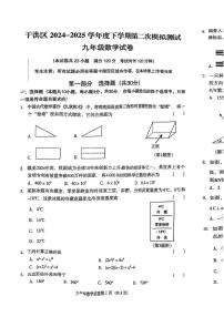 2025年辽宁省沈阳市于洪区中考二模数学试题（中考模拟）