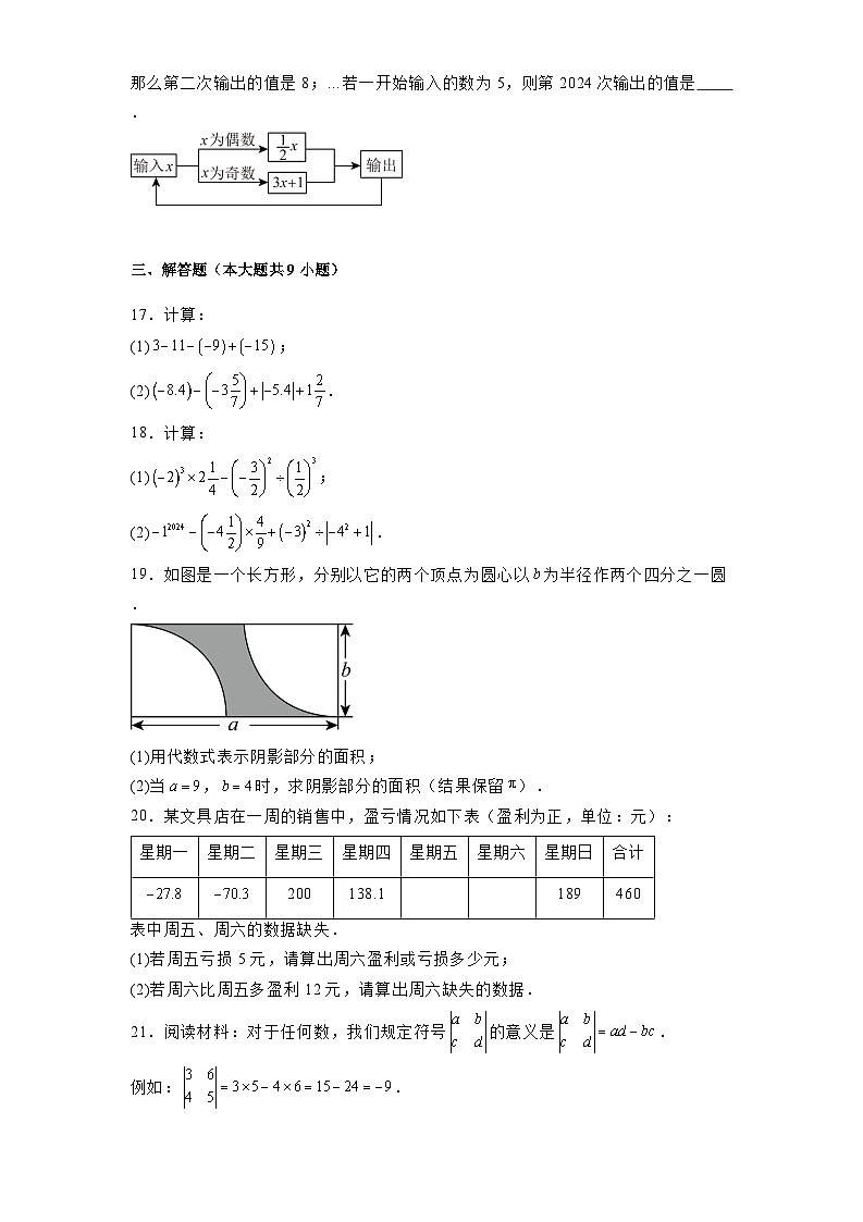 福建省福州市延安中學(xué)2024-2025學(xué)年七年級(jí)上學(xué)期期中考試 數(shù)學(xué)試卷(含解析)第3頁(yè)