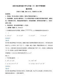 辽宁省沈阳市虹桥中学2024-2025学年下学期期中考试七年级 数学试题（含解析）
