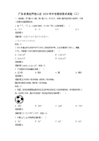 广东省清远市连山县2024年中考模拟（二）数学试卷（解析版）