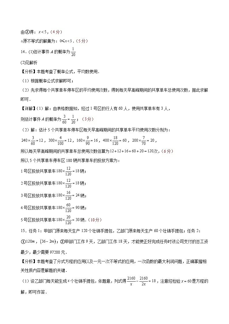 數(shù)學(xué)（內(nèi)蒙古卷）（參考答案及評分標(biāo)準(zhǔn)）第2頁