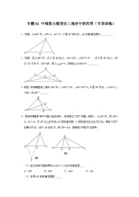 中考数学《重难点解读•专项训练》(全国通用)专题02中线四大模型在三角形中的应用(专项训练)(原卷版+解析)