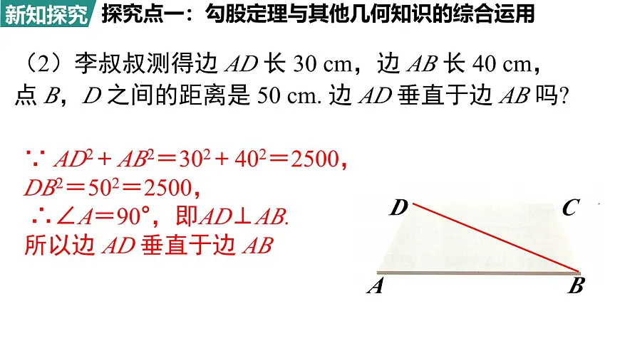 北师大版(2024)八年级数学上册 1.3 勾股定理的应用(课件)第5页