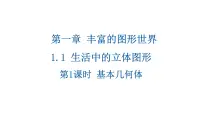 数学生活中的立体图形背景图课件ppt