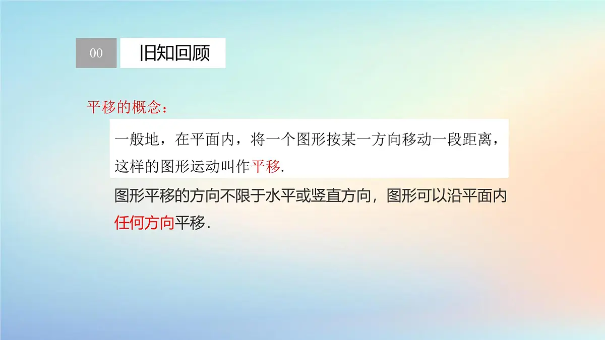 苏科版(2024)数学七年级下册 9.1.2平移的性质-课件第2页