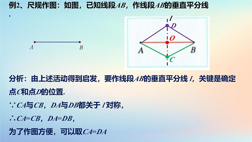 苏科版(2024)数学七年级下册 9.2轴对称(2)垂直平分线及其作法-课件第5页