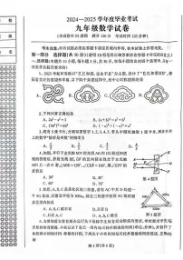 2025年辽宁省丹东市凤城市中考二模数学试题(中考模拟)
