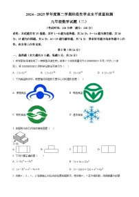 2025年山东省青岛市市南区九年级中考二模数学试题（中考模拟）
