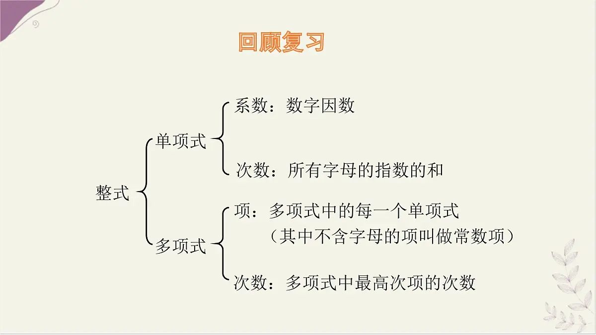 数学冀教版(2024)七年级上册 4.2 合并同类项 课件第3页