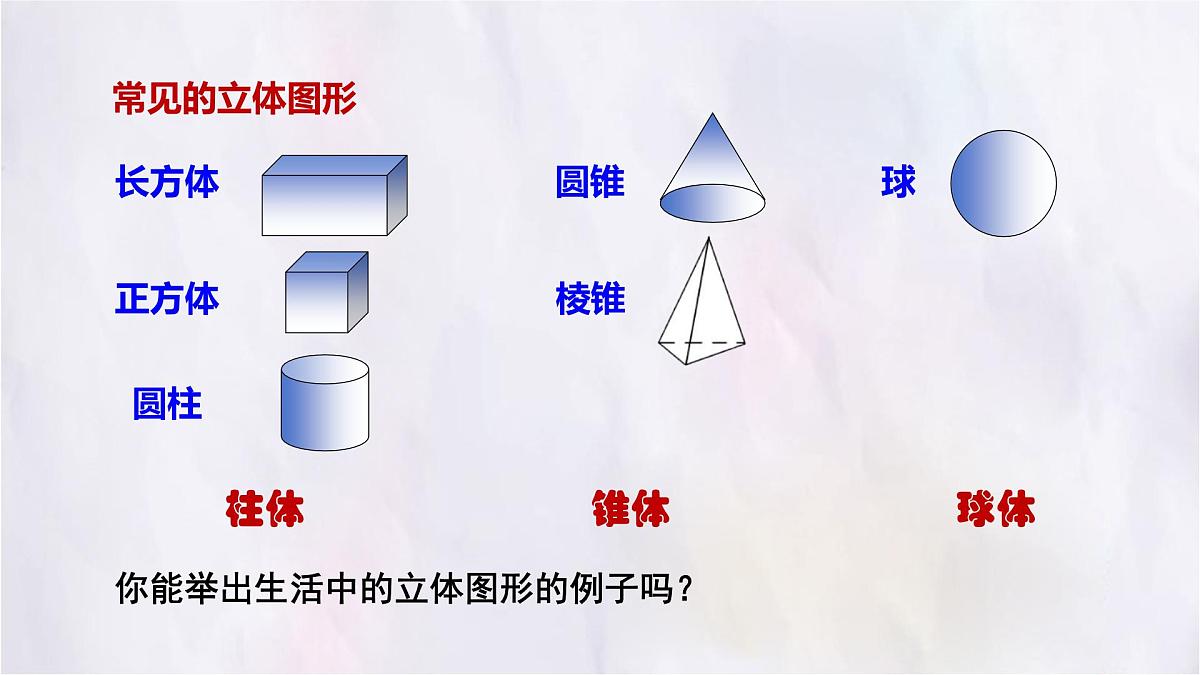 数学冀教版(2024)七年级上册 2.1从生活中认识几何图形 课件第7页