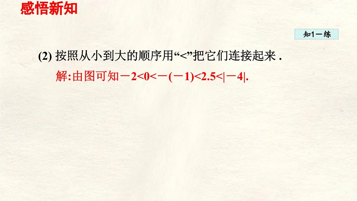 数学冀教版(2024)七年级上册 1.4 有理数的大小 课件第7页