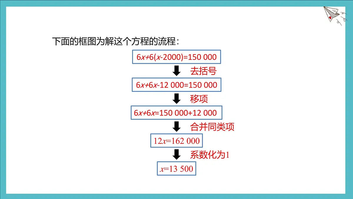 数学冀教版(2024)七年级上册 5.3 利用去括号和去分母解一元一次方程 课件第4页