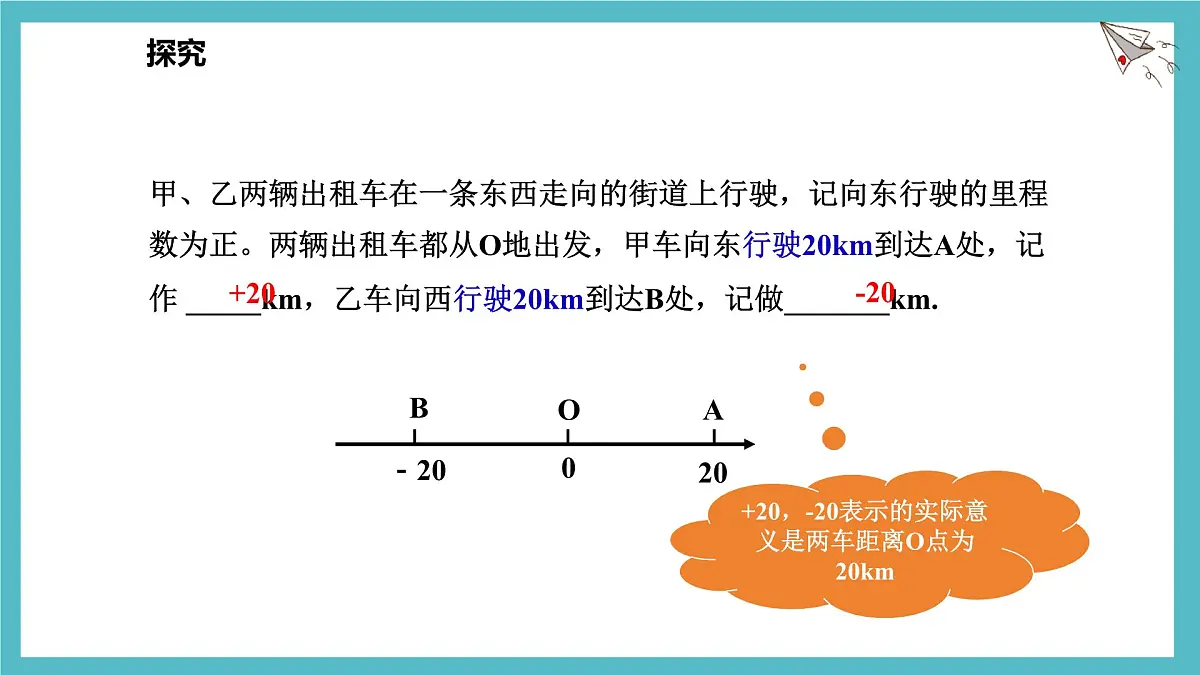 数学冀教版(2024)七年级上册 1.3绝对值与相反数 课件第4页