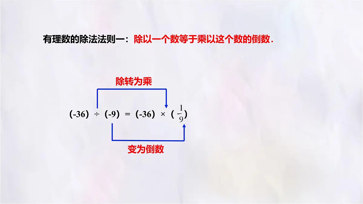 数学冀教版(2024)七年级上册 1.9有理数的除法 课件第6页