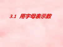 数学用字母表示数图文ppt课件