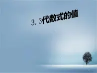 數(shù)學(xué)冀教版（2024）七年級(jí)上冊(cè) 3.4 代數(shù)式的值  課件