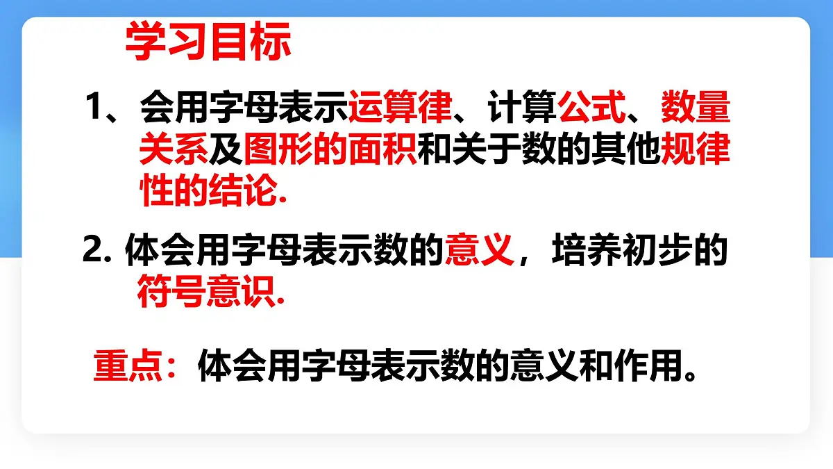 数学冀教版(2024)七年级上册 3.1《用字母表示数》 课件第2页