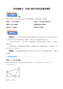 2025年中考数学专题复习试卷练习抢分秘籍06 全等三角形中常见的基本模型(六大模型)(解析版)