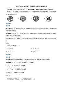 江苏省苏州高新区实验初级中学2024-2025学年七年级下学期5月月考 数学（含解析）