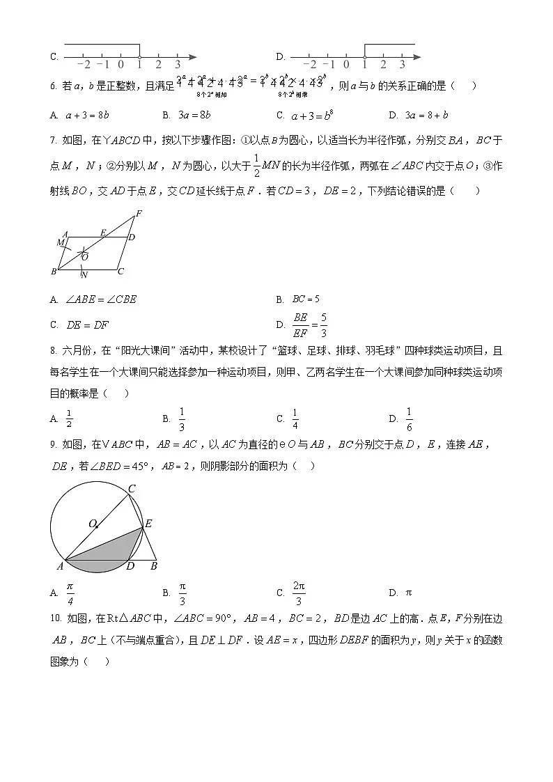 2025年河南省驻马店市驿城区三模数学试题(中考模拟)第2页