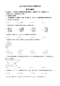 2025年新疆维吾尔自治区喀什地区九年级中考三模数学试题
