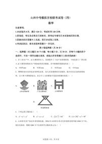 山西省运城市2025届中考九年级模拟联考数学试卷