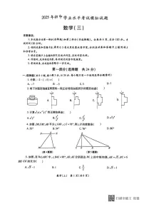 陕西省榆林市榆阳区2025年初中学业水平考试三模数学试卷(中考模拟)